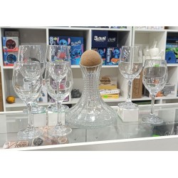 Set de 7pcs jarron y copas GU030