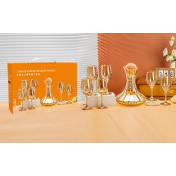 Set de 7pcs jarron y copas GU030