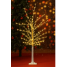 Arbol blanco hojas de 1.50cm flores luz amarilla 642-2