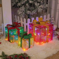 Set de 3 Cajas de Regalo Navideñas 5010
