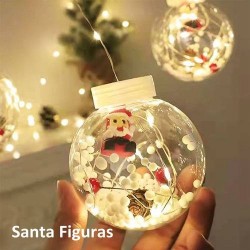 Luces Led de Esferas Navideñas Amarillas 1521