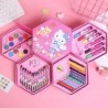 Set de Arte Hexagonal 46Pcs Rosa Hello Kitty