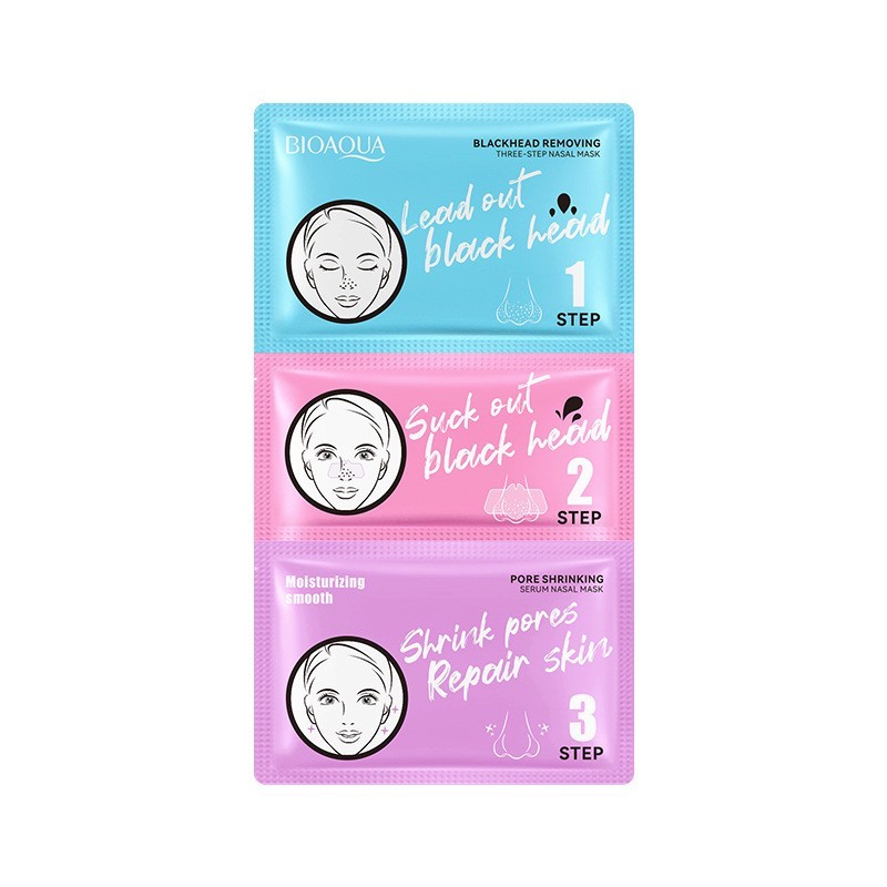 Mascarilla 3 Pasos para Eliminar Puntos Negros - Bioaqua BQY00911 Mascarilla 3 Pasos para Eliminar Puntos Negros - Bioaqua BQY00911