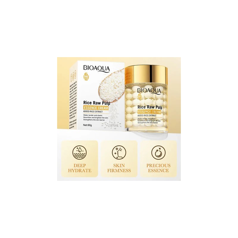 Crema Facial Hidrantante de Arroz BQY48188 - Bioaqua