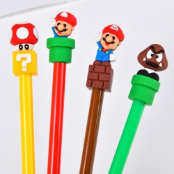 Esferos Unicolor Tinta Azul Mario Bross