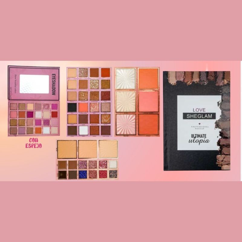 LIBRO SOMBRAS-ILUMINADOR-BLUSH-POLVOS Y CEJAS CD605