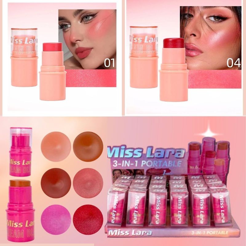 BLUSH EN BARRA 3-1 MS-513 - MISS LARA