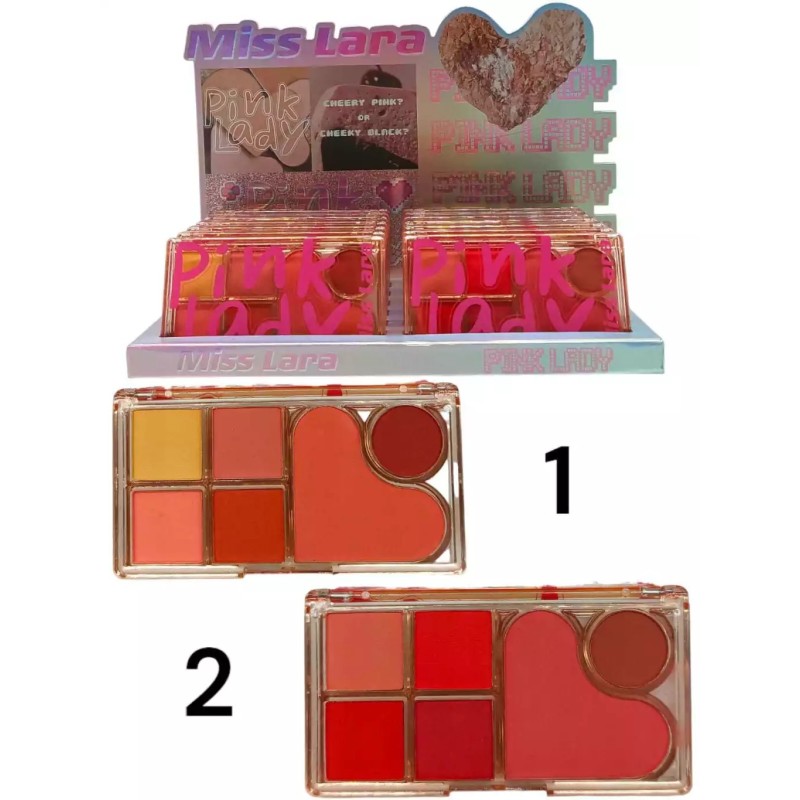 PALETA DE SOMBRAS+BLUSH MS-251 - MISS LARA
