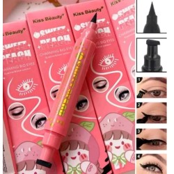 DELINEADOR NEGRO 2-1 PUNTA PLUMÓN Y SELLO 59267-03B - KISS BEAUTY