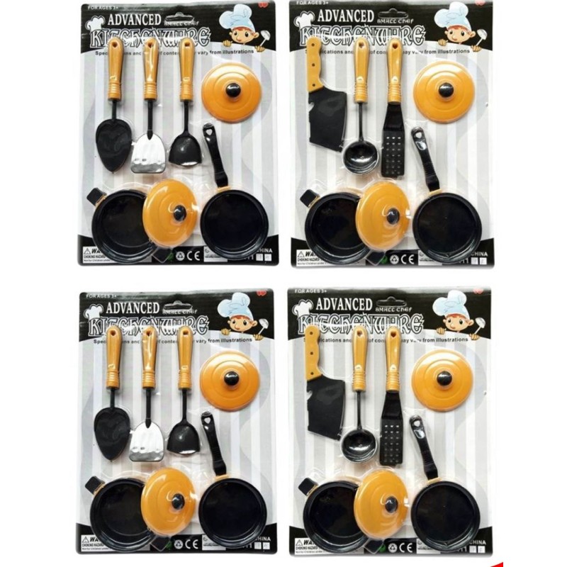 JUGUETE KIT DE OLLAS Y UTENSILIOS D529