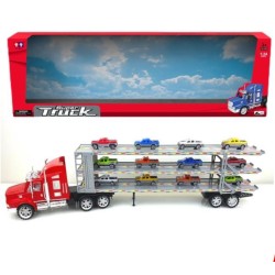 JUGUETE A ESCALA TRAILER Y CARRITOS X12 D477