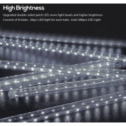 Luces Led Lluvia de Meteoro 3.2x50cm Blanca 1834 - 1