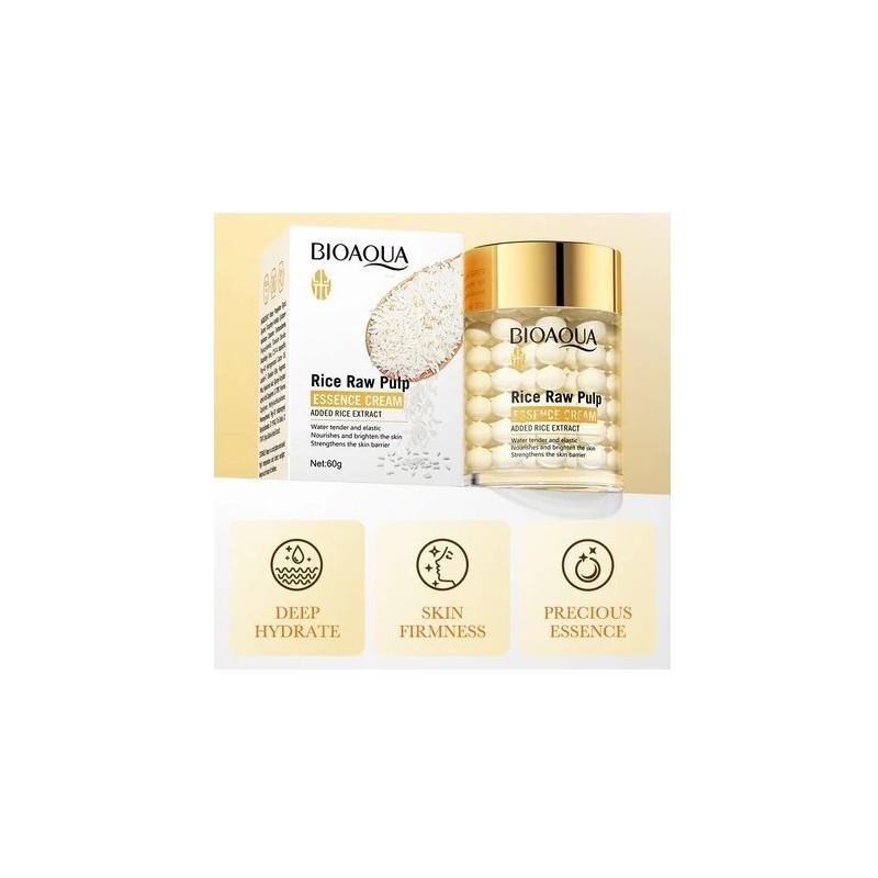 Crema Facial Hidrantante de Arroz BQY48188 - Bioaqua