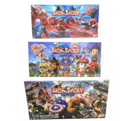 JUEGO DE MESA PERSONAJES "MONOPOLIO" 46CM X 23CM + ACCESORIOS HJUQ1273