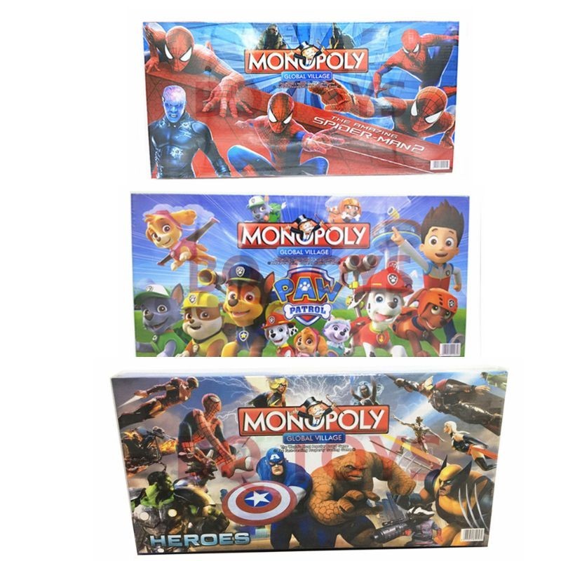 JUEGO DE MESA PERSONAJES "MONOPOLIO" 46CM X 23CM + ACCESORIOS HJUQ1273