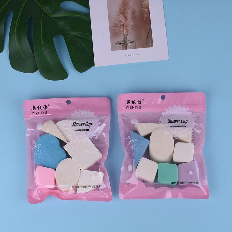 ESPONJA DE MAQUILLAJE 8PCS MODELOS SURTIDOS HMAQ0004-7