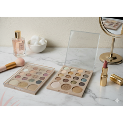 SOMBRA GLITTER 16 COLORES + 3 HIGHLIGHTS ENVASE ACRÍLICO HMAQ0021-141