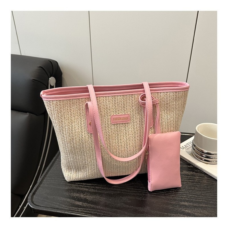 Cartera AYF-154 Beige Filo Rosa