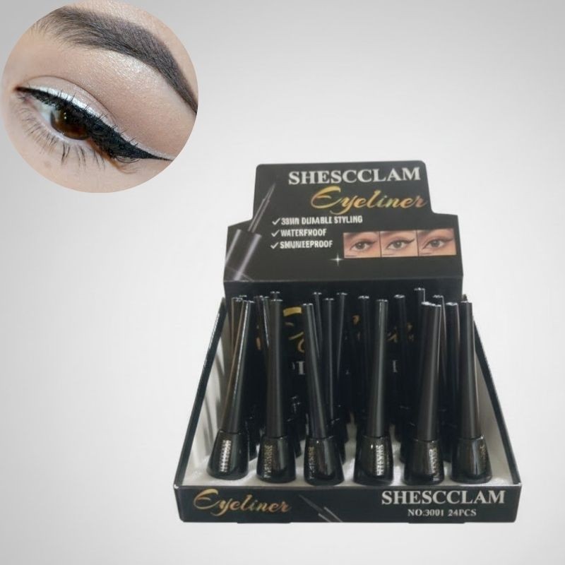 DELINEADOR DE OJOS LÍQUIDO NEGRO SHESCCLAM 3001 HMAQ0010-96