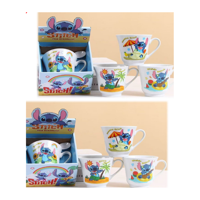 TAZA DE CERÁMICA CON CUCHARA STITCH JD3726