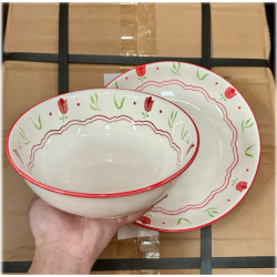 PLATO TAZÓN DE CERÁMICA 7 PULGADAS JD3846