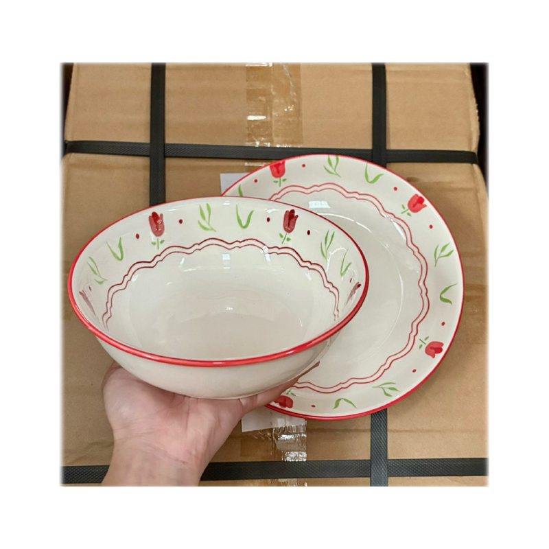 PLATO TAZÓN DE CERÁMICA 7 PULGADAS JD3846