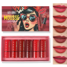 CAJA DE 6 LABIALES MOUSSE LIPSTICK RED S.F.R COLOR 5866