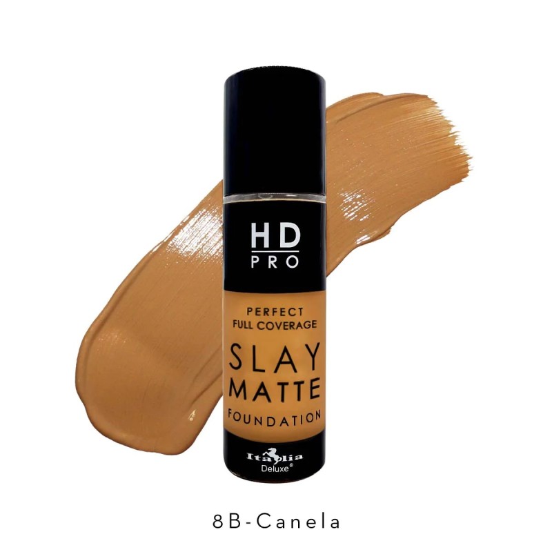 Base de Maquillaje Hd Pro Slay Matte - Italia Deluxe  Tono Canela