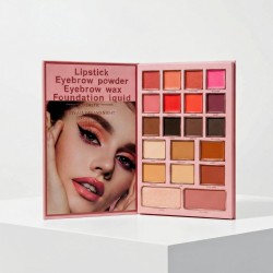 LIBRO SOMBRAS-LIPSTICK-CEJAS-BASE-BLUSH-POLVOS-ILUMINADOR CD910