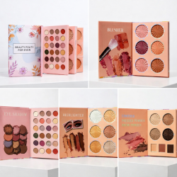 LIBRO SOMBRAS-ILUMINADOR-BRONZER-BLUSH-POLVOS Y CEJAS EYE-6702