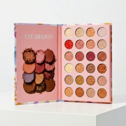 LIBRO SOMBRAS-ILUMINADOR-BRONZER-BLUSH-POLVOS Y CEJAS EYE-6702