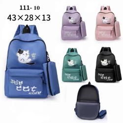 Mochila con Cartuchera Rosada 111-10