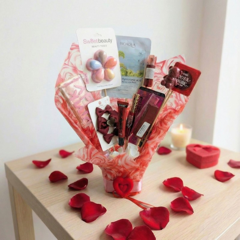 Ramo de Maquillaje Red Heart