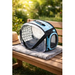 Mochila Viajera para Gato Celeste