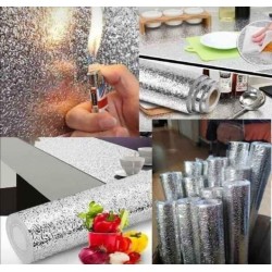 Papel Vinil de Cocina Plata 60cm x 5mt 4650