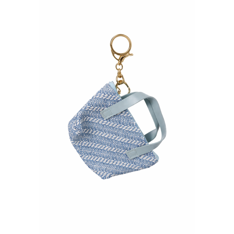 MONEDERO CELESTE CARTERA RAYAS 2503-003