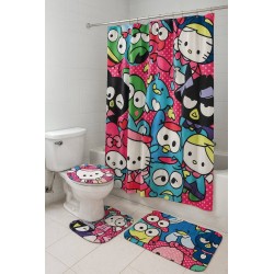 Set de Baño y Cortina  4pcs San Rio LD-801