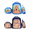 Mochila 3pcs Capibara con Luces HXL462