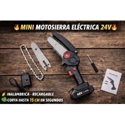 Mini Motosierra Eléctrica 24v