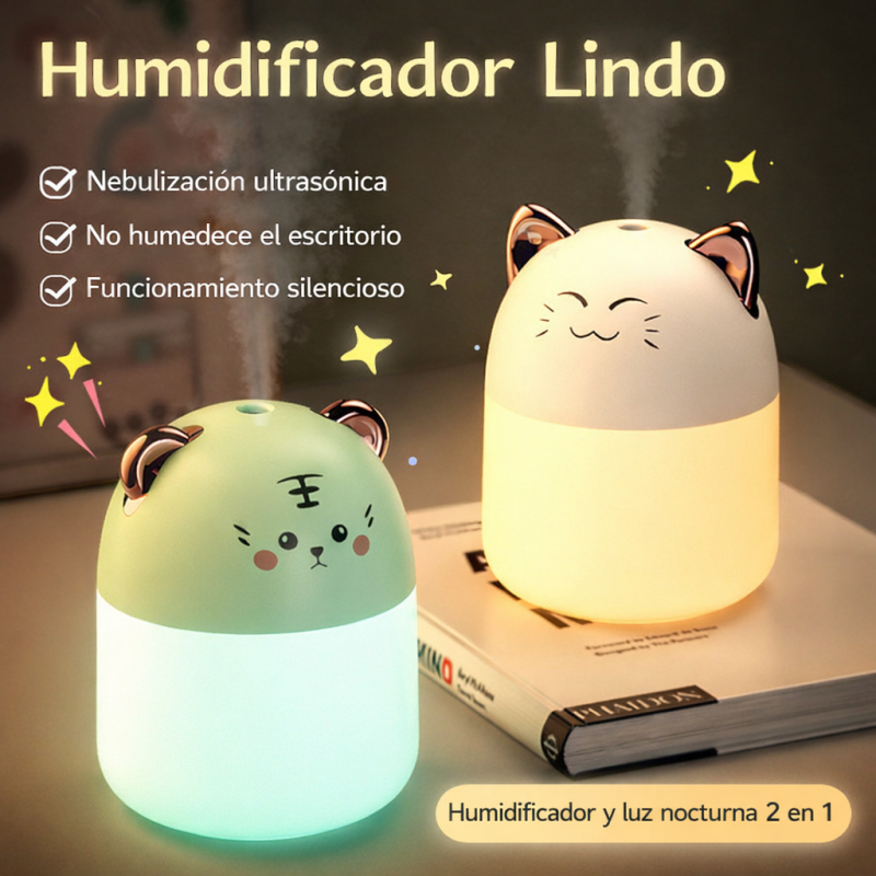 Humidificador diseño gatito zf- 491