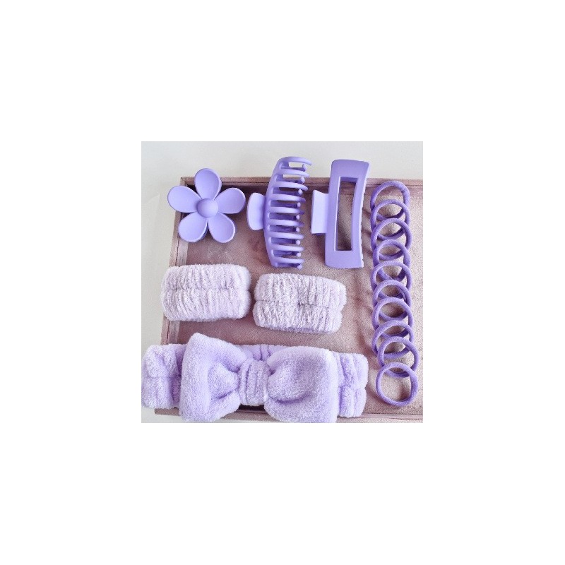 Set de vinchas y moños 15pcs DY901