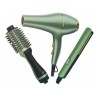 Trio Sonar Plancha Secadora y Cepillo Aguacate 5318