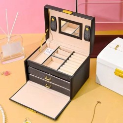 Joyero cuadrado con 2 cajones y espejo 17120-504