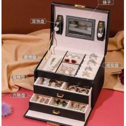 Joyero cuadrado con 2 cajones y espejo 17120-504