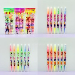 Set de 6 Resaltadores Doble Punta Kpop FG-1685