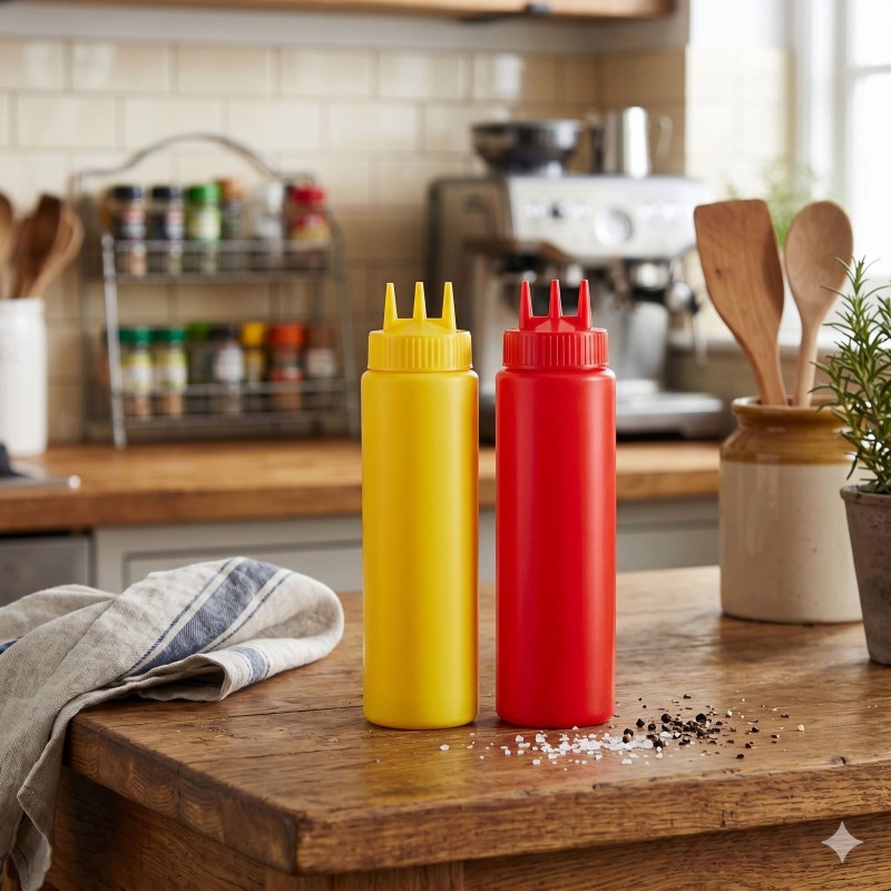 Set de 2 frascos para salsas 822