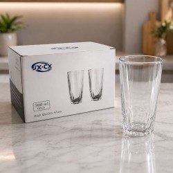 Set de 6 vasos de vidrio 300ml 959