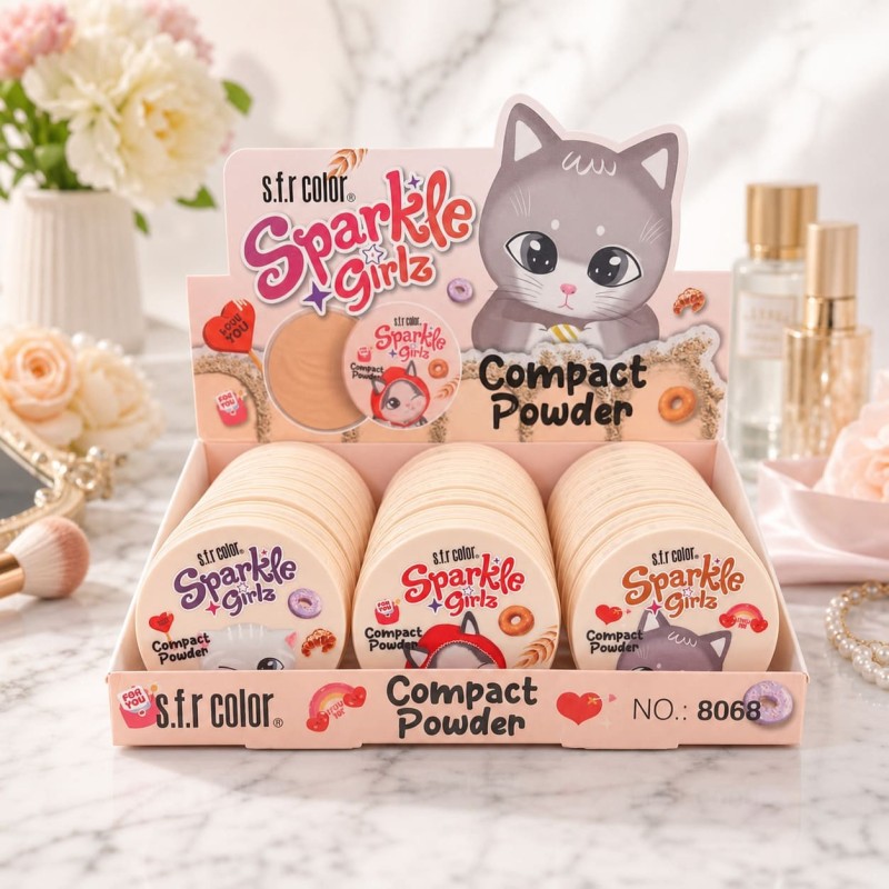 Polvo Compacto Sparkle Girl S.f.r Color 8068