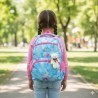 Mochila Con Llavero de Oso XL-318 Celeste