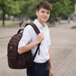 Mochila Escolar MW5809 Café